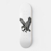 Skateboard - Schwarz-Weiß-Adler (Vorderseite)