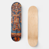 Skateboard Set Azteken Stil Mexico Mittelamer. (Vorderseite)