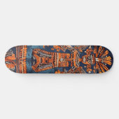 Skateboard Set Azteken Stil Mexico Mittelamer. (Horizontal)