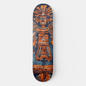 Skateboard Set Azteken Stil Mexico Mittelamer. (Vorderseite)