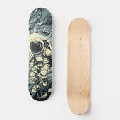 Skateboard "Shattered Cosmos Astronaut" (Vorderseite)