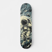Skateboard "Shattered Cosmos Astronaut" (Vorne)