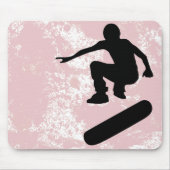 Skateboard. Silhouetten. Mousepad (Vorne)