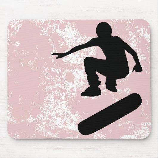 Skateboard. Silhouetten. Mousepad (Vorne)