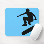 Skateboard. Silhouetten. Mousepad (Mit Mouse)