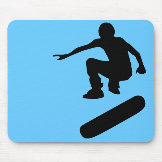 Skateboard. Silhouetten. Mousepad (Vorne)