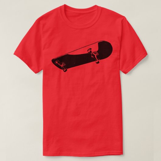 Skateboard - Simplistic Skate Skateboarding T-Shirt (Design vorne)