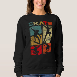 Skateboard Skate Skateboard Retro Skateboard Sweatshirt