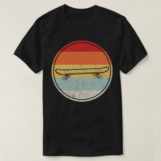 Skateboard Skate Vintag T-Shirt (Design vorne)