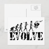 Skateboard Skateboard Evolution Sport Art Postkarte (Vorne/Hinten)