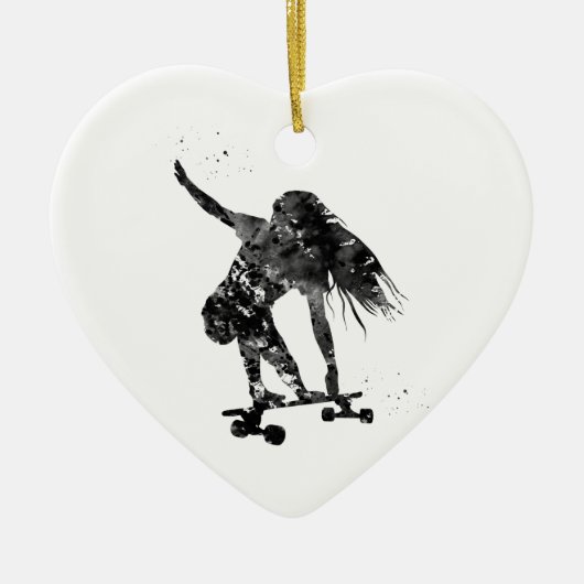 Skateboard, Skateboard Keramik Ornament (Vorne)