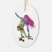 Skateboard, Skateboard Keramik Ornament (Links)