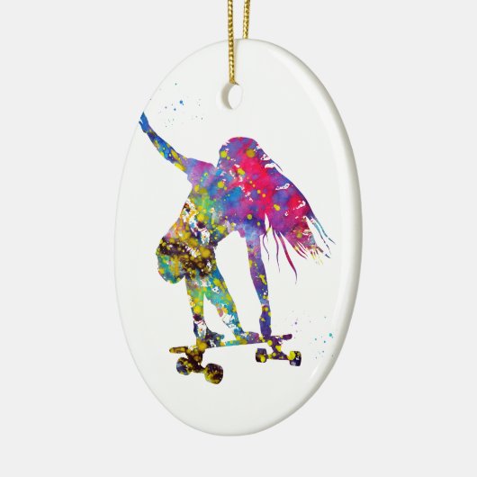 Skateboard, Skateboard Keramik Ornament (Links)