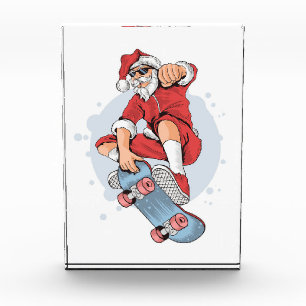 Skateboard Skateboard Snowman Fotoblock