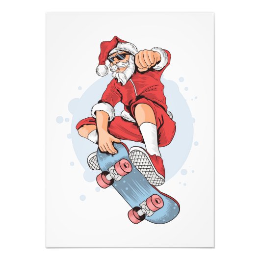 Skateboard Skateboard Snowman Fotodruck (Vorne)