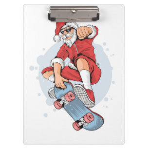 Skateboard Skateboard Snowman Klemmbrett