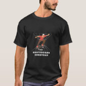 Skateboard Skateboard Vintager Skater T-Shirt (Vorderseite)