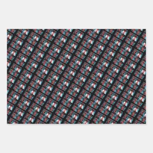 Skateboard - Skateboarder Funny Park Benz Geschenkpapier Set (Vorderseite 3)