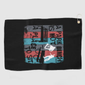 Skateboard - Skateboarder Funny Park Benz Golfhandtuch (Horizontal)