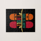 Skateboard Skateboarder-Geschenk Funny Puzzle (Horizontal)