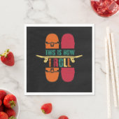 Skateboard Skateboarder-Geschenk Funny Serviette (Beispiel)