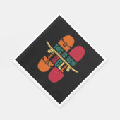 Skateboard Skateboarder-Geschenk Funny Serviette (Ecke)