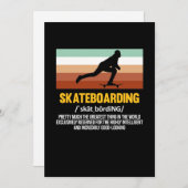 Skateboard Skateboarder-Skateboard Dankeskarte (Vorne/Hinten)
