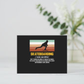 Skateboard Skateboarder-Skateboard Einladungspostkarte (Stehend Vorderseite)