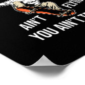 Skateboard Skateboarder - Skateboard fahrender Ska Poster (Ecke)