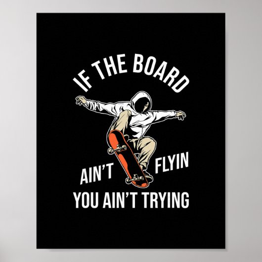 Skateboard Skateboarder - Skateboard fahrender Ska Poster (Vorne)