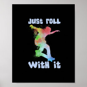 Skateboard Skateboarder - Skateboardfahren Skater  Poster