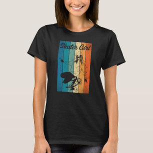 Skateboard Skateboarder Skater Mädchen Vintage 80e T-Shirt