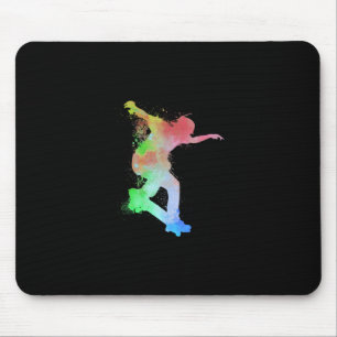 Skateboard Skateboarder Wasserspritzer Skater - Sk Mousepad