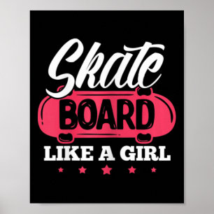 Skateboard Skateboarding Lustig Skate Brett Wie Ei Poster