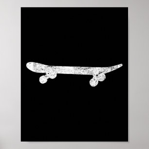 Skateboard Skateboarding Skateboarder Vintage-Gesc Poster