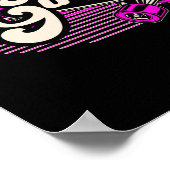 Skateboard Skater Girl Skateboard Poster (Ecke)