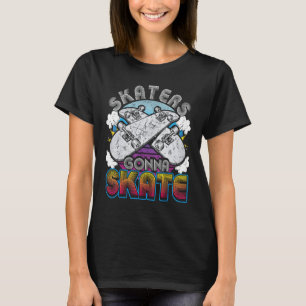 Skateboard Skater Longboard Design Boys Teenager T-Shirt