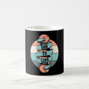 Skateboard Skater Skaten Skate Retro Geschenkidee Kaffeetasse