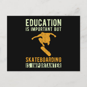 Skateboard Skater Skaten Sprichwort Postkarte