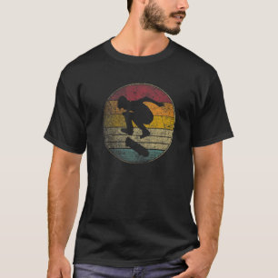 Skateboard Skater Skaten Vintage Abgenutzt Retro T-Shirt