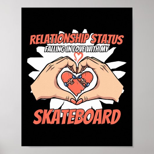 Skateboard Skating Skateboarding Skater Complicate Poster (Vorne)