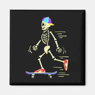 Skateboard-Skelett-Skateboarding Magnet
