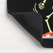Skateboard Skelett Skateboarding Mousepad (Ecke)