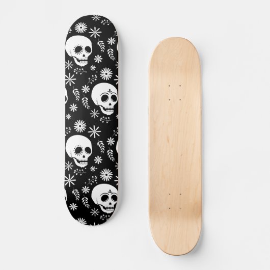 Skateboard Skull-Blume (Vorderseite)