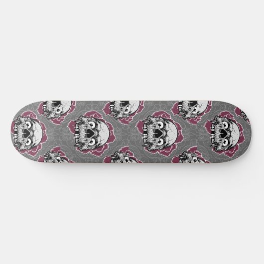 Skateboard Skulls Brown (Horizontal)
