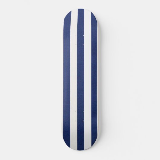 Skateboard Solid Dark Blue & White Strip (Vorderseite)