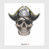 Skateboard Spaß Piratenflagge Skull Aufkleber (Blatt)