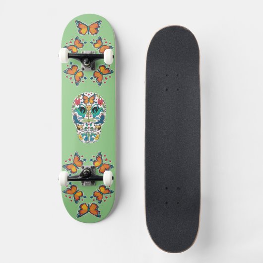 Skateboard Spirit Animals & Butterfly (Vorderseite)