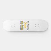 Skateboard Sport Mädchen Seien Sie Glücklich Läche (Horizontal)