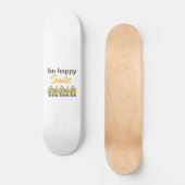 Skateboard Sport Mädchen Seien Sie Glücklich Läche (Vorderseite)